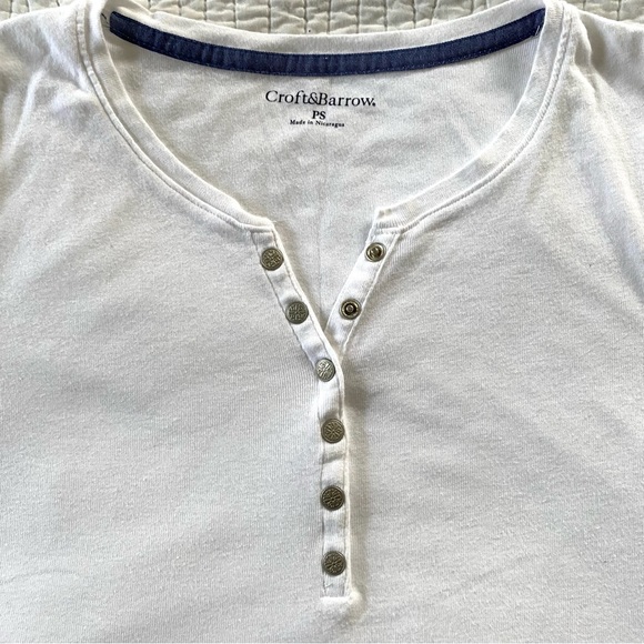 🔹3/$15🔹 White Top - Petite Small - Picture 6 of 10